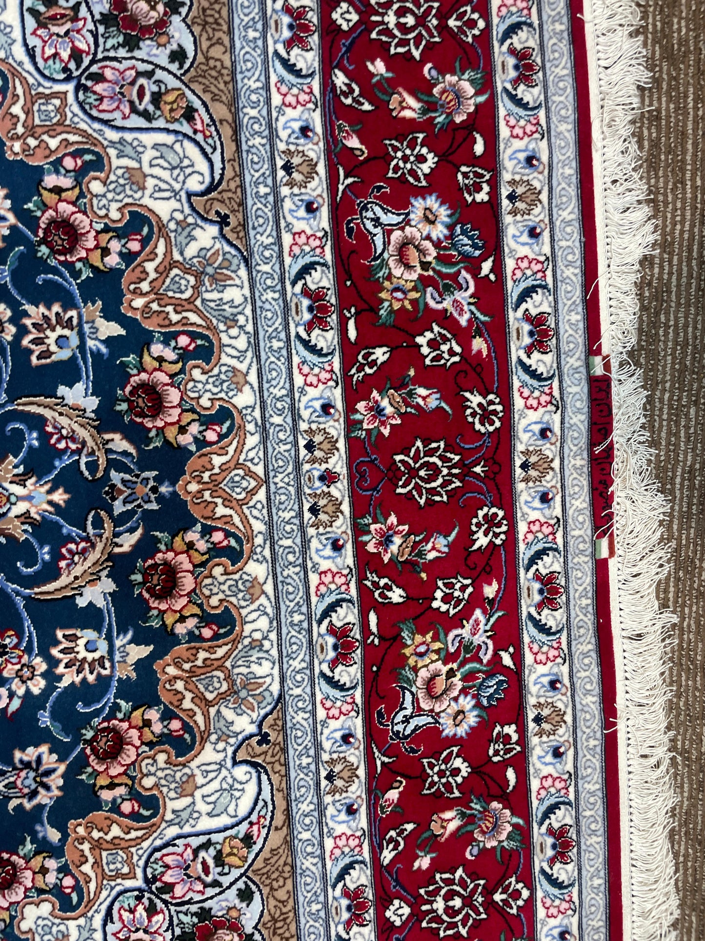 Isfahan Tabriz Handmade Persian Rug – 5x7 Feet Fine Quality Classic Carpet