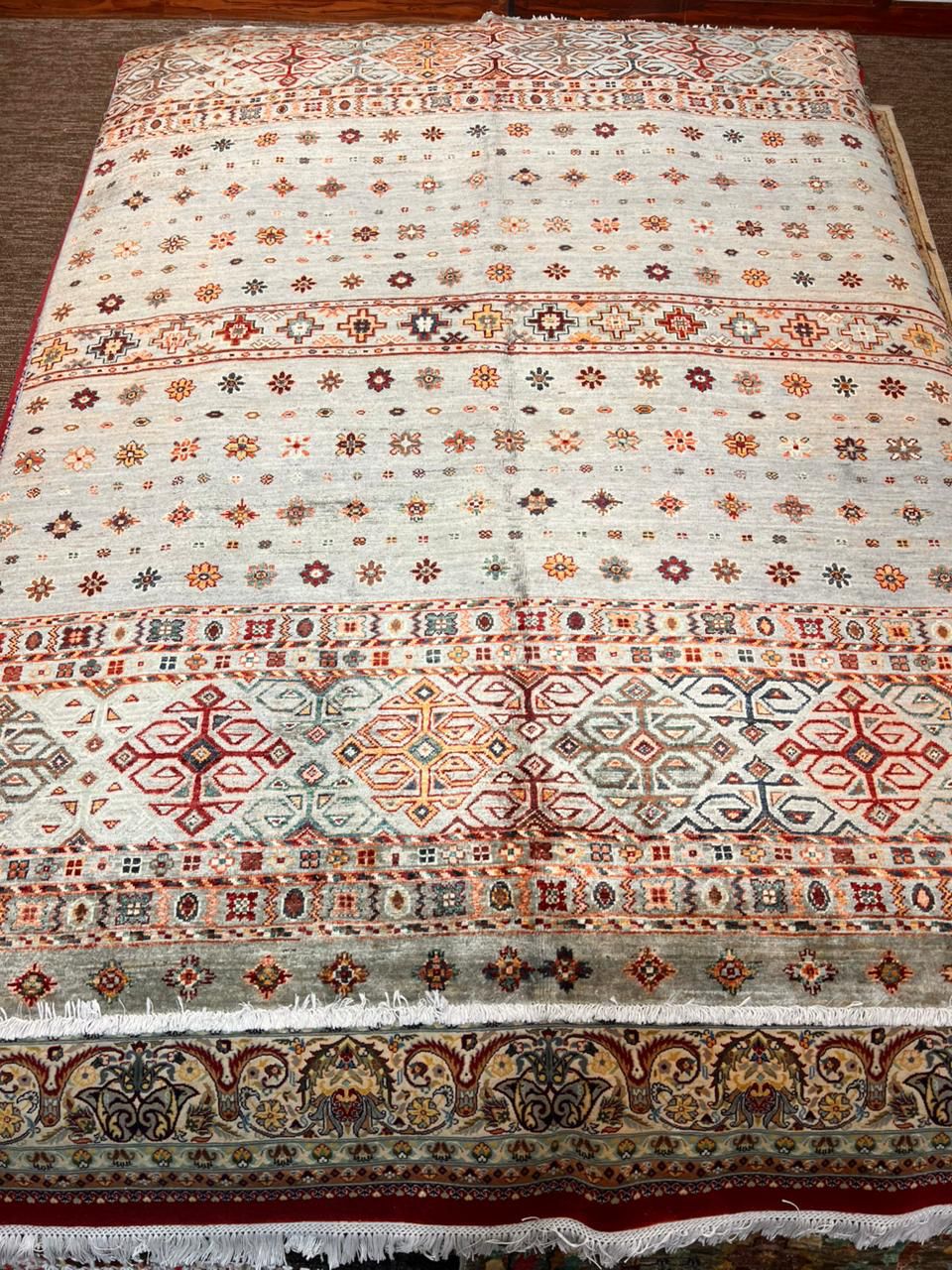 6x8 Premium Turkman Wool Carpet – Handmade Double Knotted