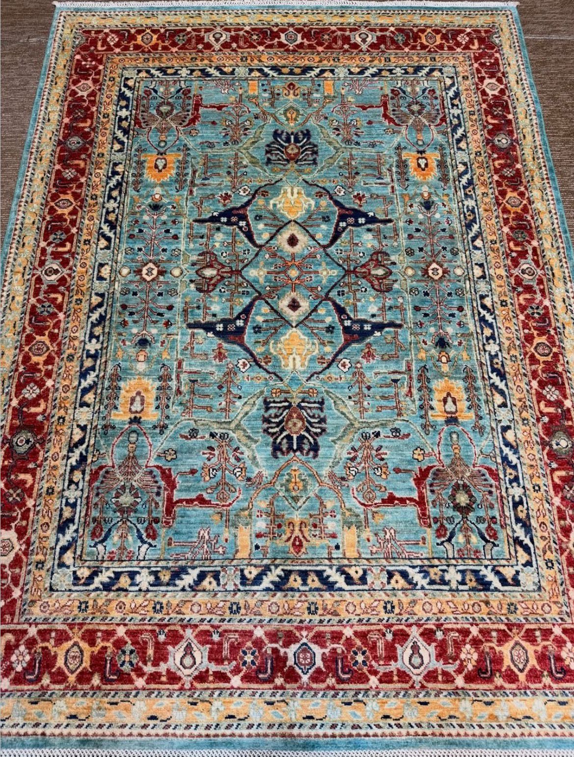 Authentic Afghan Handmade Rug – Hand-Knotted Pure Wool Luxury Carpet