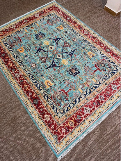 Authentic Afghan Handmade Rug – Hand-Knotted Pure Wool Luxury Carpet