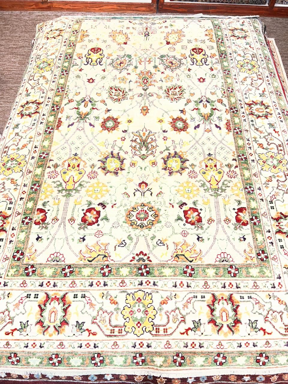 Turkman Heritage Wool Rug – 6x8 ft Handmade