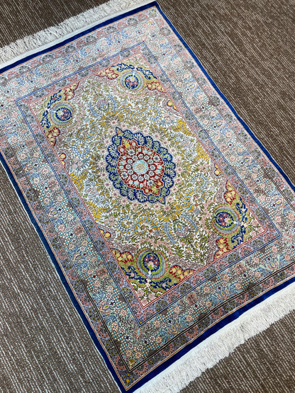 Harika Persian Rug – 3x5 ft Fine Quality Handmade Rug with Natural Colours