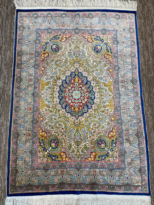 Harika Persian Rug – 3x5 ft Fine Quality Handmade Rug with Natural Colours