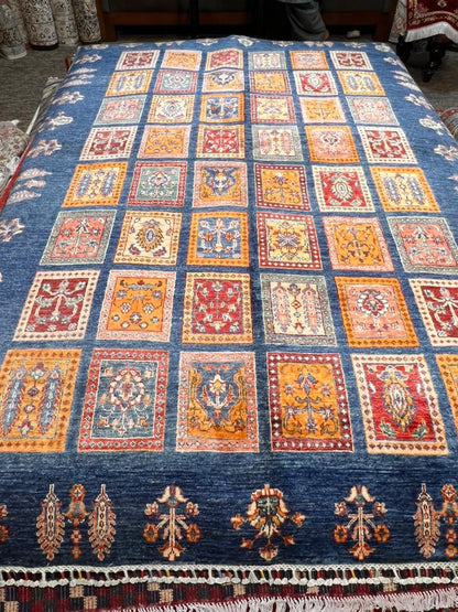 Premium Double Knotted Turkman Rug – 6x8 Natural Wool