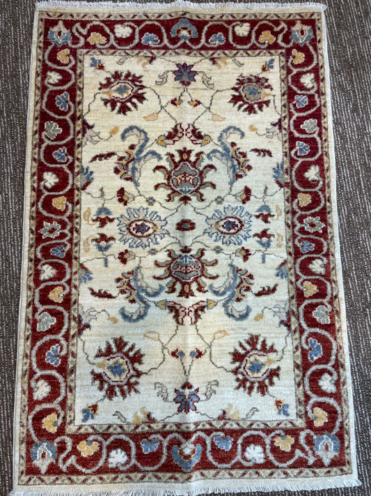 Chobi Afghan Rug – 2.5x4 Feet Premium Handmade Fine Quality Carpet