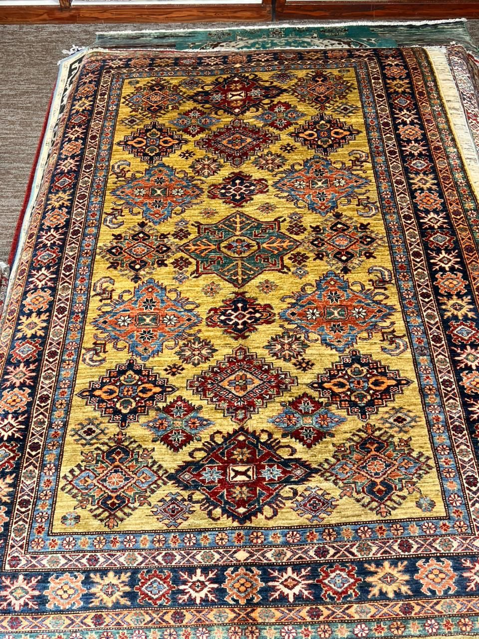 6x8 Handmade Turkman Wool Area Rug – Double Knotted