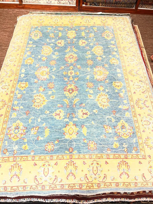 Handwoven Turkman Family Carpet – 6x8 ft Pure Wool