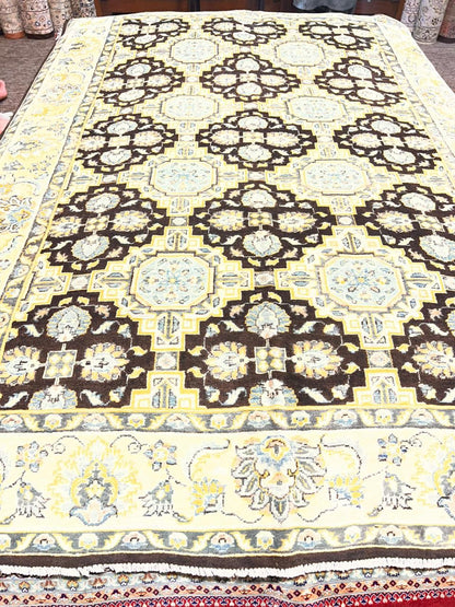Turkman Family Handmade Wool Rug – 6x8 ft Double Knotted