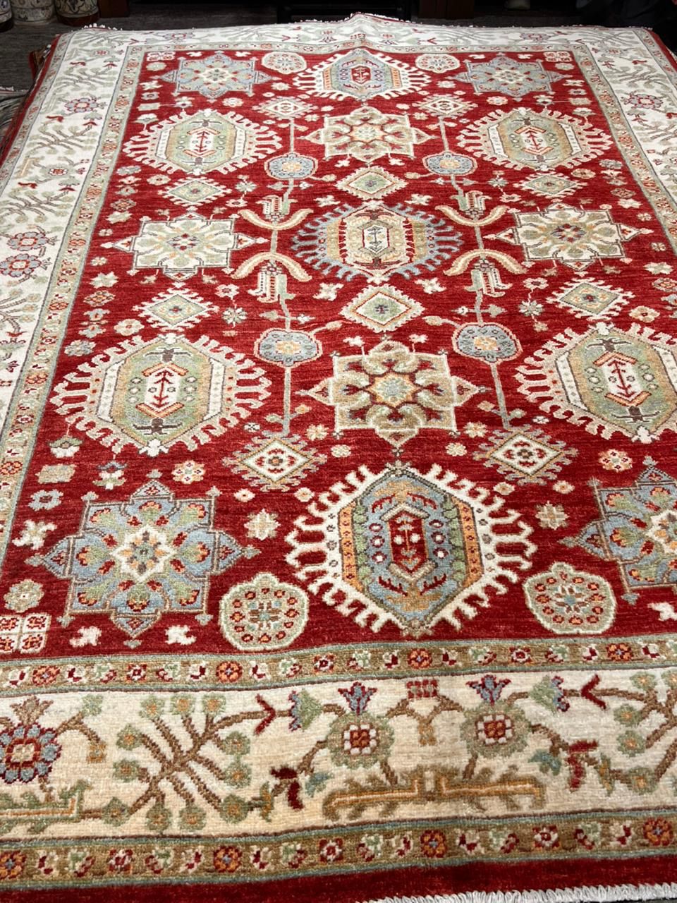 Traditional Turkman 6x8 Wool Rug – Handmade Excellence