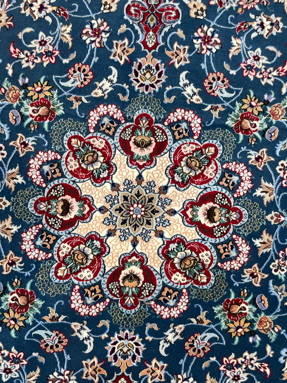 Isfahan Tabriz Handmade Persian Rug – 5x7 Feet Fine Quality Classic Carpet