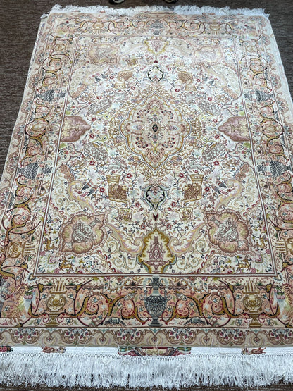 Royal Tabriz Persian Rug – 5x7 Feet Fine Quality High Handmade Carpet