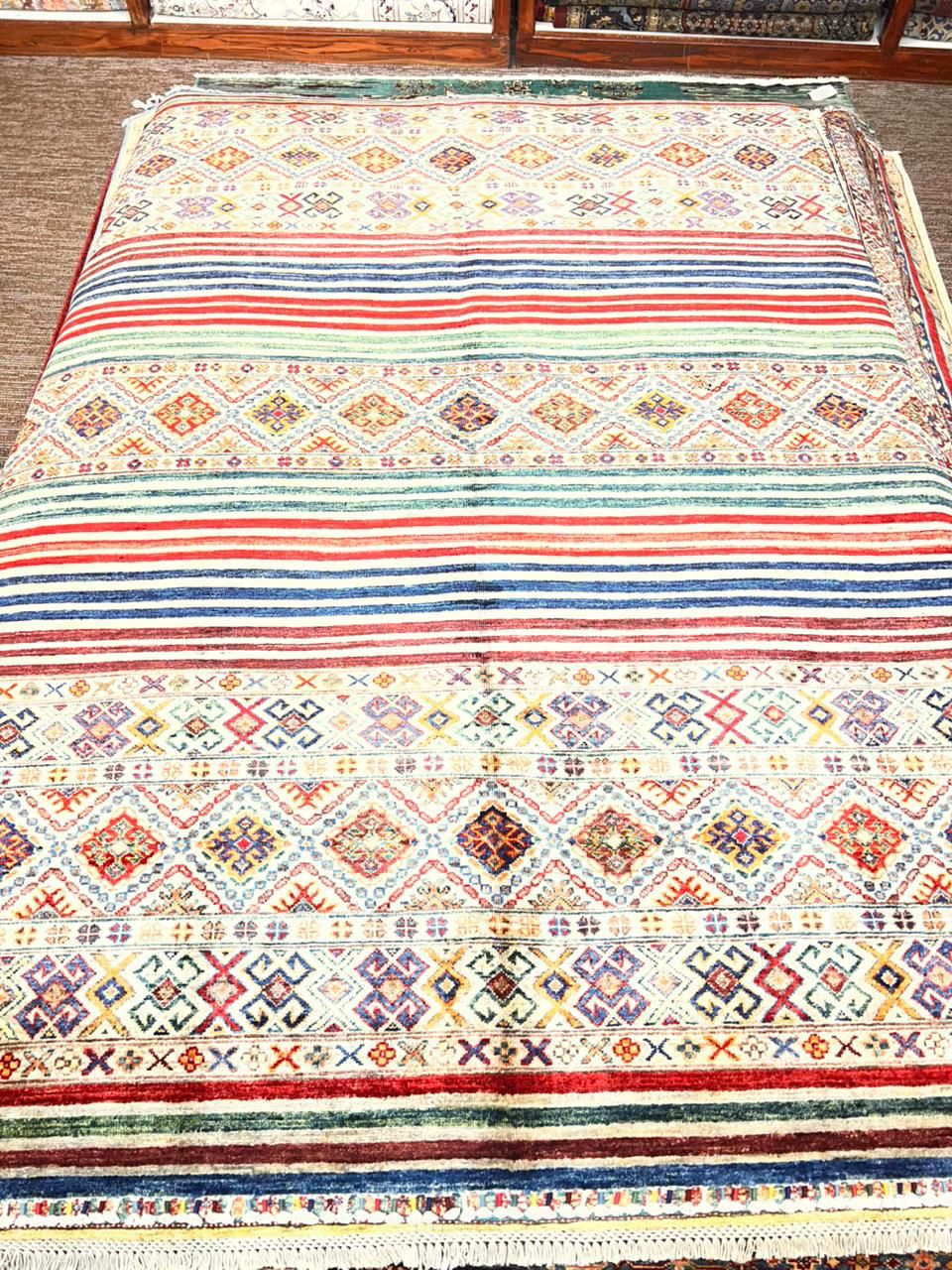 Artisan Turkman Family Carpet – 6x8 ft Wool