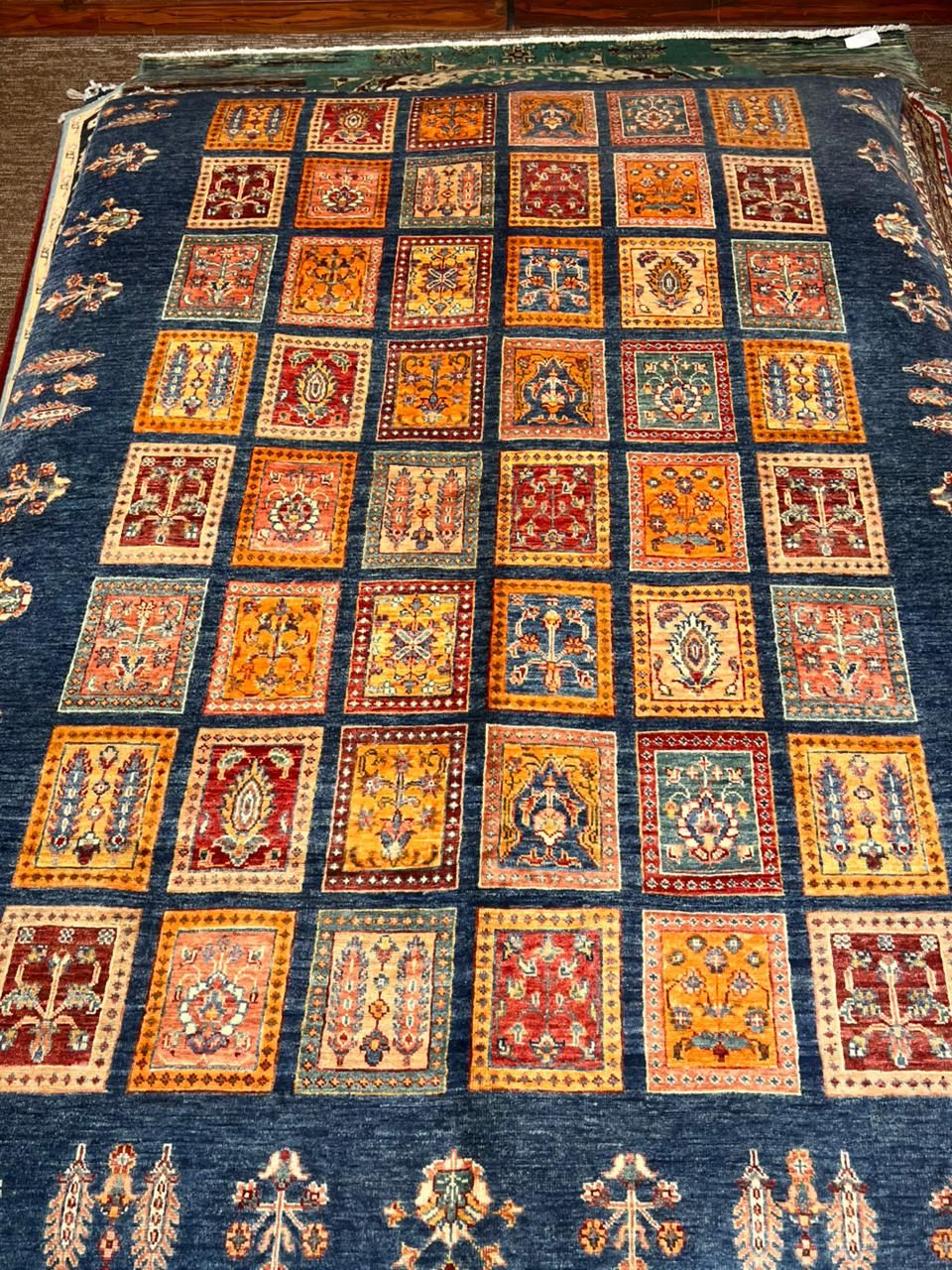 Premium Double Knotted Turkman Rug – 6x8 Natural Wool