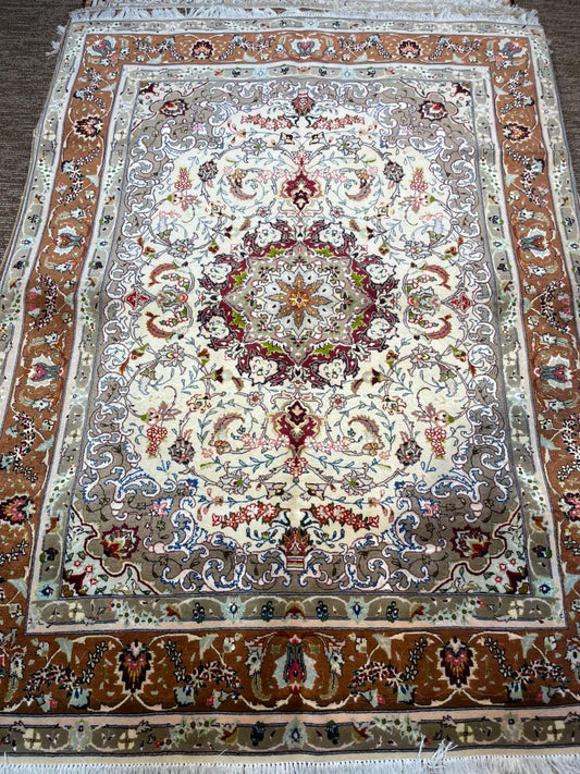 Royal Tabriz Persian Rug – 5x7 Feet Fine Quality High Handmade Carpet